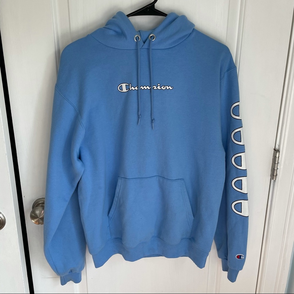 Light Blue Champion Hoodie